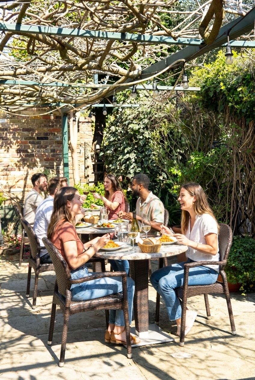 Elegantly set table ready for a guest